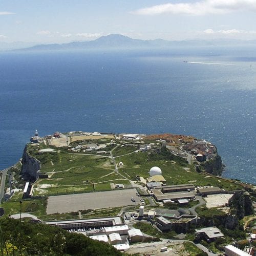 An aerial view of Gibraltar National Museum