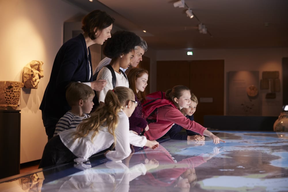 People in exploring the Gibraltar Museum