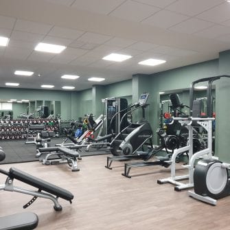 Gym at The Eliott hotel